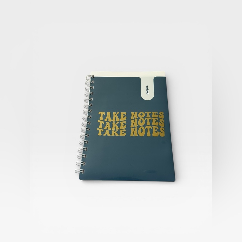 Poppin Navy Take Notes Spiral Notebook
